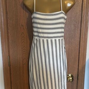 Heart Hips Black and White Strapless Dress